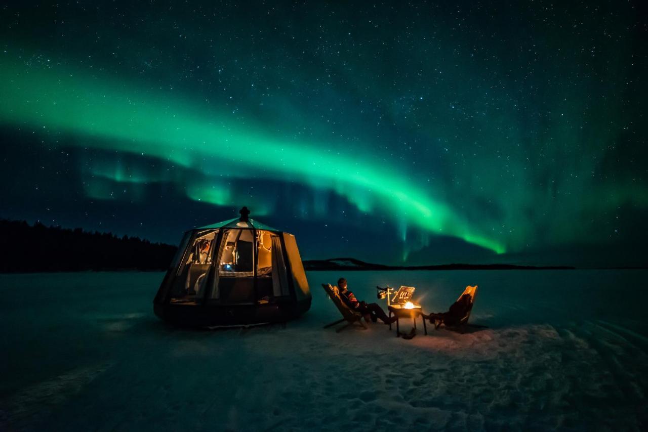 Aurora Igloo With Private Hot Tub By Invisible Forest Lodge Rovaniemi Exterior photo